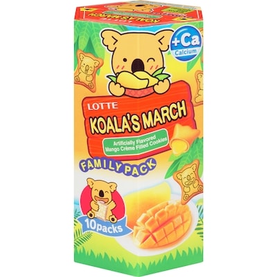 Lotte Biscuits Koala's March Saveur Mangue 195 g, 3,74 $/100g