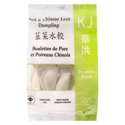 KJ Leek Pork Dumpling 380 g, $0.86/100g