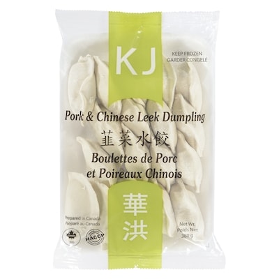 KJ Kj Dumpling Leek Pork 380 g, 1,18 $/100g
