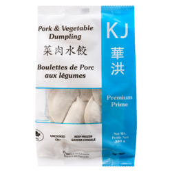 KJ Pork Vegetable Dumpling 380 g, $0.86/100g