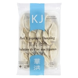 KJ Pork Vegetable Dumpling 380 g, $1.05/100g