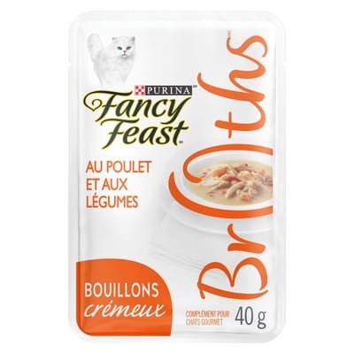 Purina Fancy Feast Bouillons Crémeux au Poulet et aux Légumes Complément pour Chats 40 g 40 g, 3,48 $/100g