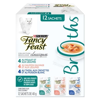 Purina Fancy Feast bouillons classiques gâteries pour chats 480 g, 3,54 $/100g