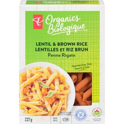 PC Organics Organic Red Lentil Rice Penne 227 g, $2.29/100g