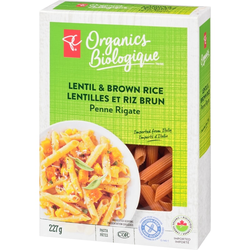 Organic Red Lentil Rice Penne