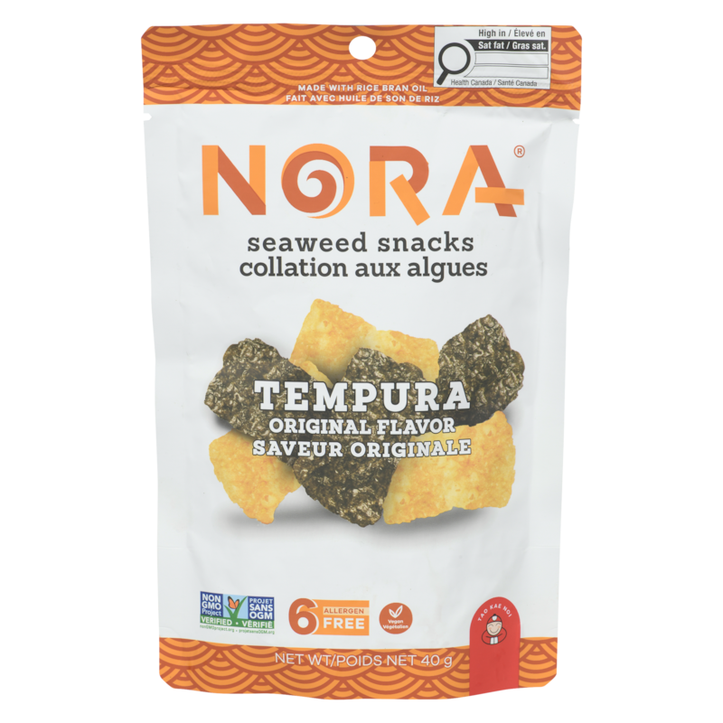 Nora Seaweed Snacks Tempura Original Flavour - 40 g | Dominion