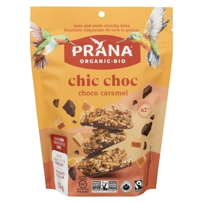 Prana Crunchy Bites Chic Choc Chocolate Caramel 125 g, $5.59/100g