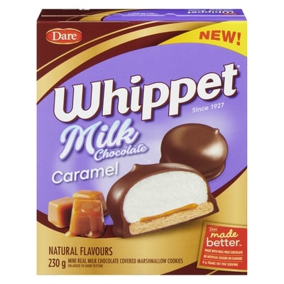 Dare Whippet Milk Chocolate Caramel Cookies 230 g, $1.87/100g