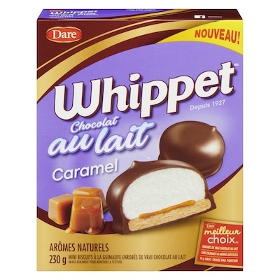 Dare Biscuits Whippet Chocolat au lait Caramel 230 g, 2,17 $/100g
