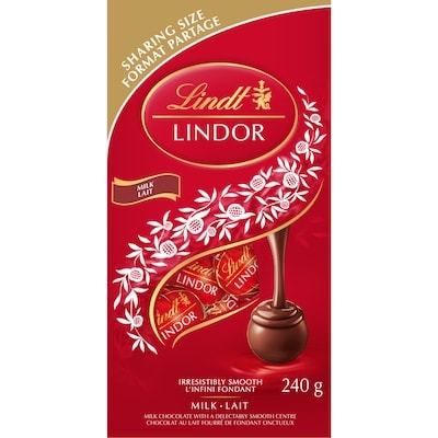 Lindt LINDOR Milk Chocolate Truffles Bag 240 g, $6.66/100g