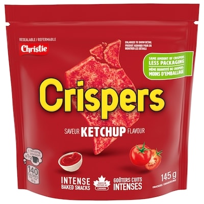 Christie Crispers Ketchup Flavour 145 g, $2.07/100g