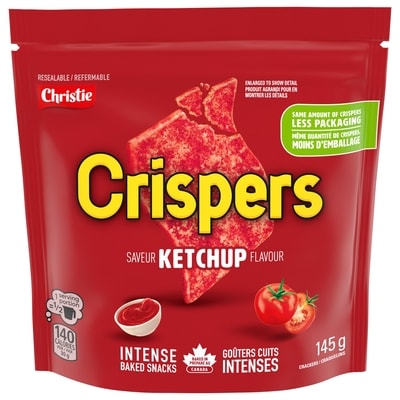 Christie Craquelins Crispers à saveur de ketchup, collations salées 145 g, 2,07 $/100g