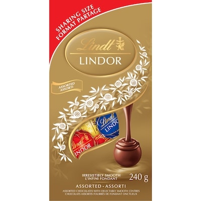 Lindt LINDOR Assorted Chocolate Truffles Bag 240 g, $6.66/100g