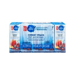 PC Blue Menu Cherry Peach Fruit Juice Beverage Boxes 10x200.0 ml, $2.25/100ml