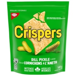 Christie Crispers Dill Pickle Flavour, Salty Snacks, Is It a Chip or a Cracker 145 g, $1.90/100g