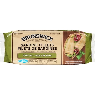 Brunswick Sardine Filets 100 g, $2.29/100g