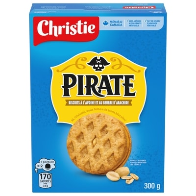 Peek Freans Biscuits à l'avoine et au beurre de cacahuètes 300 g, 1,66 $/100g