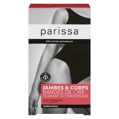 Parissa Jambes & corps bandes de cire tous types de poils format economique 48 ea, 0,46 $/1ch