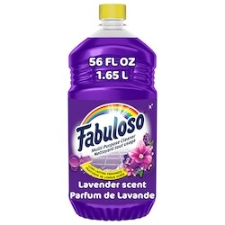 Fabuloso Nettoyant tout usage Original, Nettoyage puissant, Fraîcheur longue durée, Nettoyant pour sols sans rinçage, Parfum lavande 1.65 l, 0,36 $/100ml
