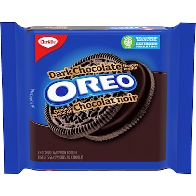 Christie OREO Dark Chocolate Sandwich Cookies 261 g, $1.91/100g