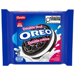 Christie Biscuits-sandwiches OREO Double crème, 1 emballage refermable 261 g, 1,07 $/100g