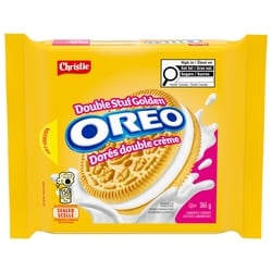Christie Biscuits-sandwiches OREO Dorés Double crème, 1 emballage refermable 261 g, 1,07 $/100g