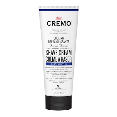 Cremo Mint Cooling Shave Cream for Men 177 ml, $4.51/100ml