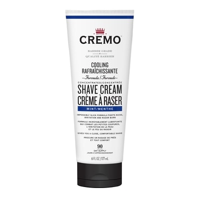 Cremo Crème à raser rafraîchissante pour hommes au parfum de menthe 177 ml, 5,64 $/100ml