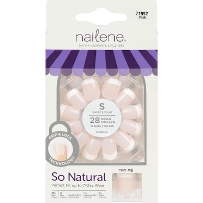Nailene So Natural Nails Short 71992 Pink 1 ea, $9.99/1ea