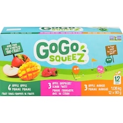 Fruit Sauce 12 Pouches Mango Raspberry Apple