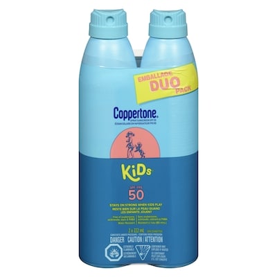 Coppertone Kids SPF 50 Spray Sunscreen Duo 2x222.0 ml, $5.63/100ml