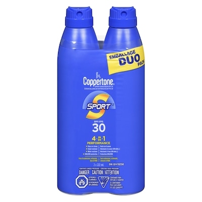 Coppertone Sport SPF 30 Spray Sunscreen Duo 2x222.0 ml, $5.63/100ml