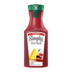 Simply Juice Fruit Punch Bottle 1.54 l, $0.26/100ml