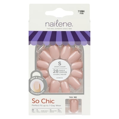 Nailene So Chic Nails Short 71084 Pink 1 ea, $9.99/1ea