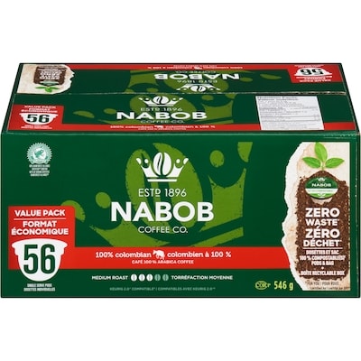 Nabob 100 % Arabica Coffee 100% Colombian Medium Roast Value Pack 546 g, $7.87/100g
