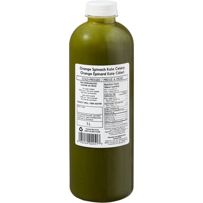 null Fresh Orange, Spinach, Kale, Celery Juice 1 ea, $12.00/1ea