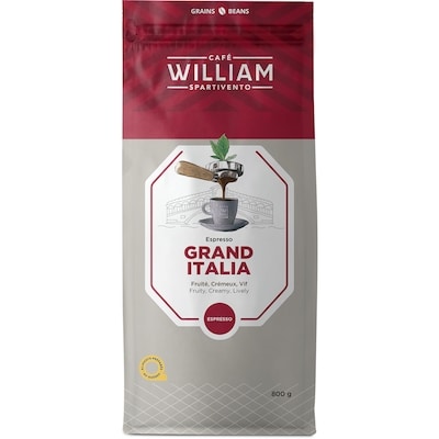 Café William Spartivento Café en grains espresso Grand Italia 800 g, 2,69 $/100g