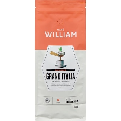 Café William Spartivento Café en grains espresso Grand Italia 800 g, 3,25 $/100g