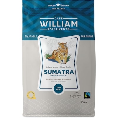 Café William Spartivento Café moulu Sumatra FT 300 g, 3,33 $/100g