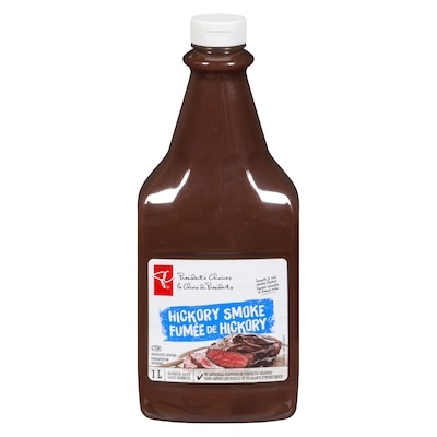le Choix du Président Sauce barbecue, fumée de hickory 1 l, 0,65 $/100ml