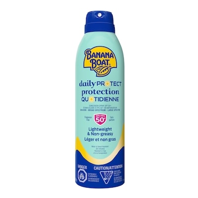 Banana Boat Écran solaire Protection quotidienne à FPS 50+ en vaporisateur pour usage quotidien 226 g, 5,97 $/100g