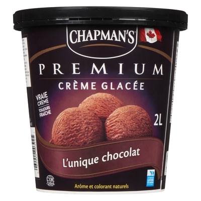 Premium crème glacée l'unique chocolat