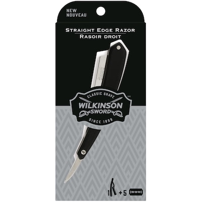 Wilkinson Sword Rasoir droit classique Wilkinson Sword avec 5 lames 1 ea, 30,00 $/1ch