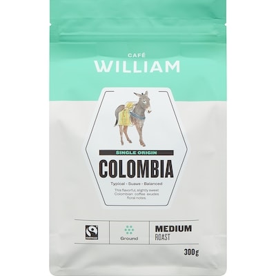Cafe William Spartivento Café Ground Colombia Tolima Medium Roast 300 g, $3.33/100g