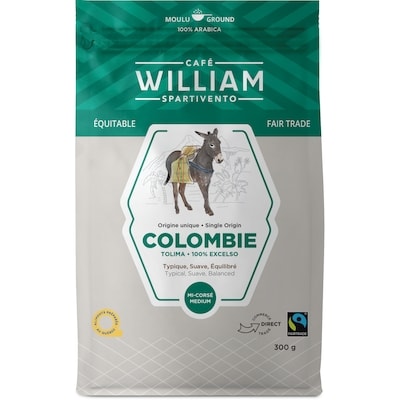 Café William Spartivento Café moulu Colombie FT 300 g, 3,33 $/100g