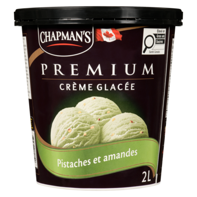 Premium crème glacé pistaches et amandes