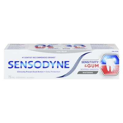 Sensodyne Toothpaste, toothpaste for sensitive teeth & bleeding gum 75 ml, $11.99/100ml