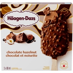 Haagen Dazs Ice Cream Chocolate Hazelnut Novelty  3x88.0 ml, $2.65/100ml