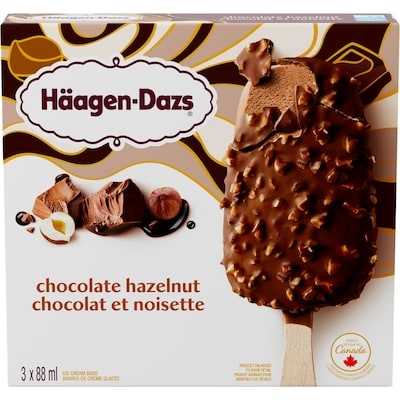 Haagen Dazs Ice Cream Chocolate Hazelnut Novelty  3x88.0 ml, $2.65/100ml