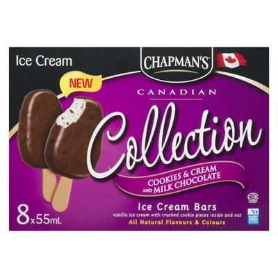 Canadian Collection Cookies & Cream & Milk Chocolate Ice Cream Bar